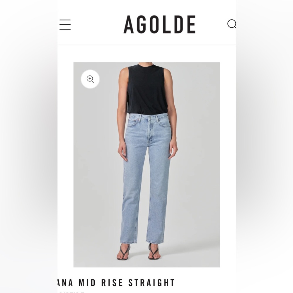 Agolde Lana jeans size 28